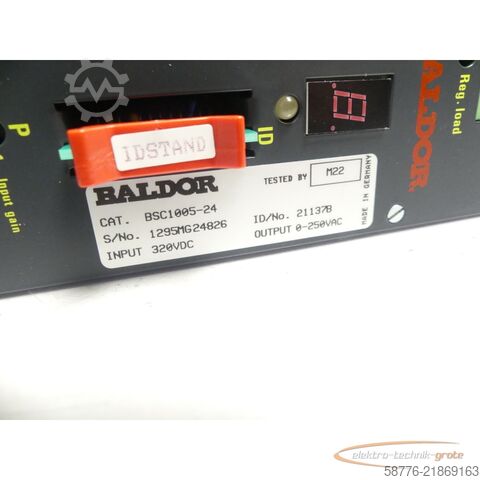 רְכִיב Baldor BSC1005-24 Antriebssteuerung ID: 21137B SN: 1295MG24826 --