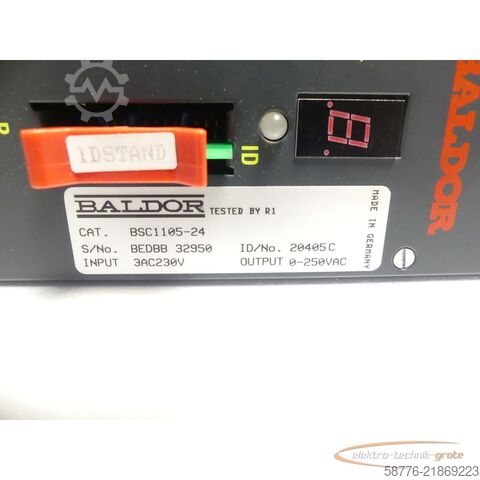 Komponent Baldor BSC1105-24 INPUT 3AC230V ID/No: 20405C SN:BEDBB32950 -neuwertig-