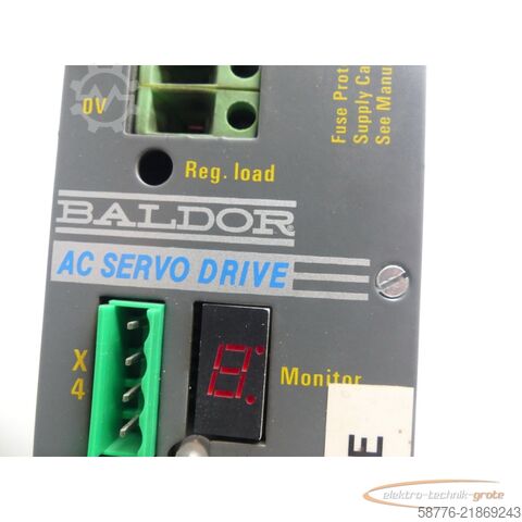 Komponent Baldor DBSC1005-24-AAAW Servoantrieb INPUT ID/No: 27991G SN: 2098MG11447