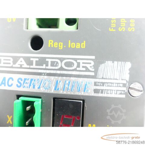 Komponent Baldor DBSC1005-24-AAAW Servoantrieb INPUT ID/No: 27991G SN: 2598MG13850
