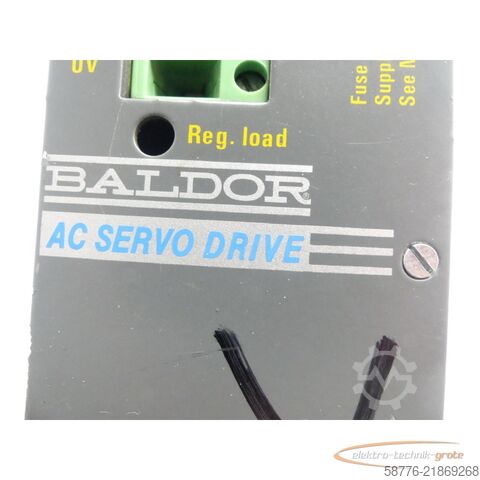 Componente Baldor DBSC1005-GAAW-2 Servoantrieb INPUT ID/No: ASR28687G SN: 2999MG10661