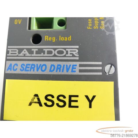 Komponenta Baldor DBSC1005-GAAW-2 Servoantrieb INPUT ID/No: ASR28687G SN: 3899MG13652
