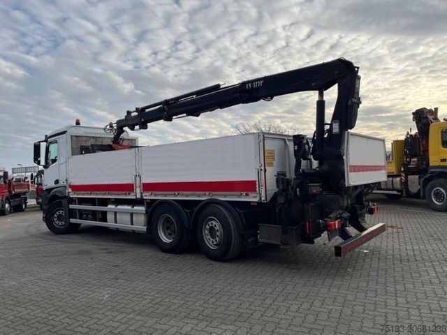 Truck mounted crane MERCEDES-BENZ Antos 2542 6x2 Pritsche Heckkran Hiab XS 177 Fun