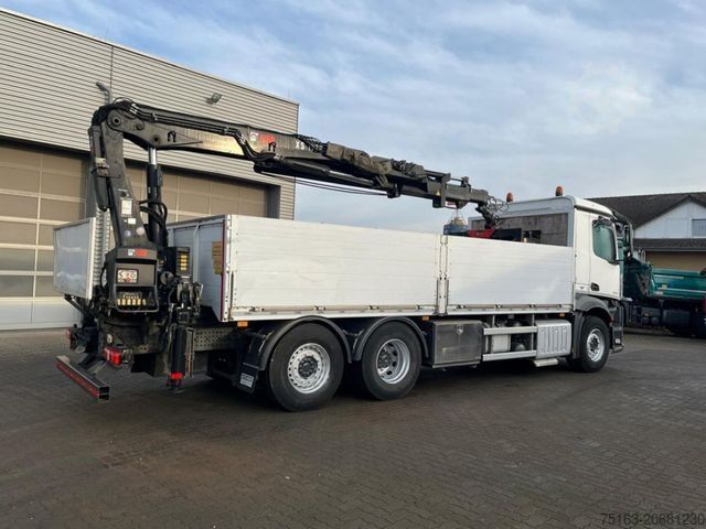 Truck mounted crane MERCEDES-BENZ Antos 2542 6x2 Pritsche Heckkran Hiab XS 177 Fun