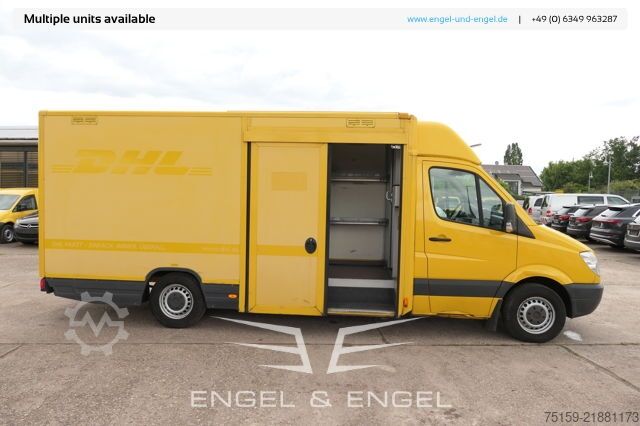 Furgons ar kasti mercedes-benz SPRINTER 310 CDI MAXI EURO-5 KOFFER REGALE KAMERA DURCHGANG