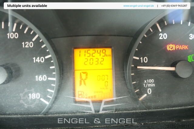 Furgons ar kasti mercedes-benz SPRINTER 310 CDI MAXI EURO-5 KOFFER REGALE KAMERA DURCHGANG
