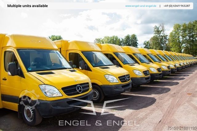 Furgons ar kasti mercedes-benz SPRINTER 310 CDI MAXI EURO-5 KOFFER DURCHGANG REGALE KAMERA