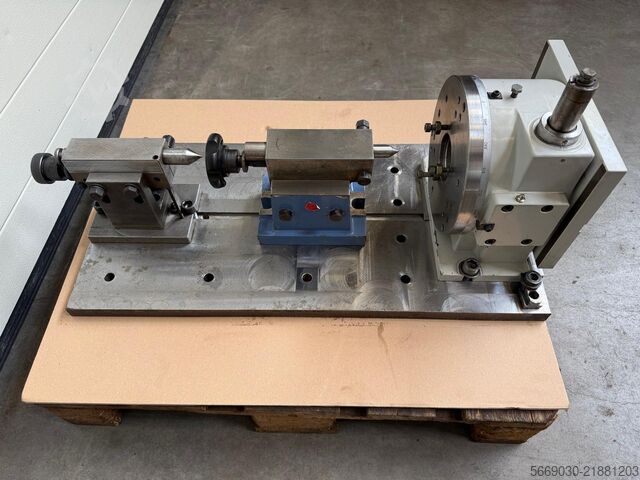 230-360 기계식 로터리 테이블 + 2x 심압대 KawataTEC TOUCHDEX 230-360 mechanischer Rundtisch + 2x Reitstock