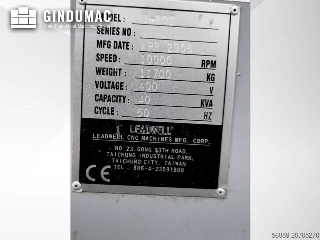 Vertikalus apdirbimo centras Leadwell V80I