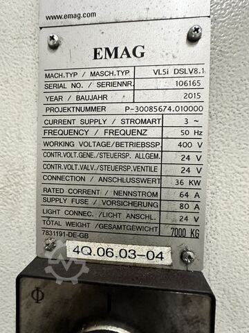 Máy tiện đứng EMAG VL 5i