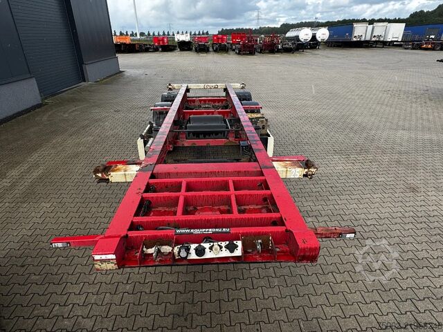 Konteineru pārvadājumi Krone 2-axle 20FT chassis, BPW + drumbrakes, airsuspe...