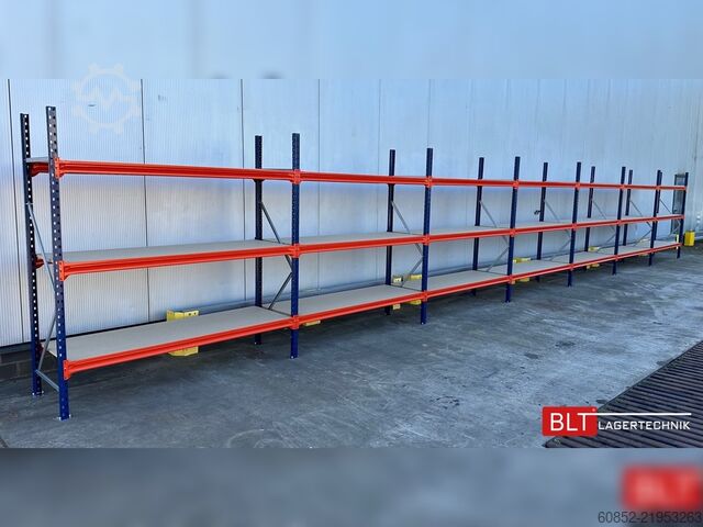 Scaffalatura portapallet a campata larga ca. 28,55 lfm. Weitspannregale H: 200 cm T: 60 cm , 400 kg Fachlast , 3 Ebenen