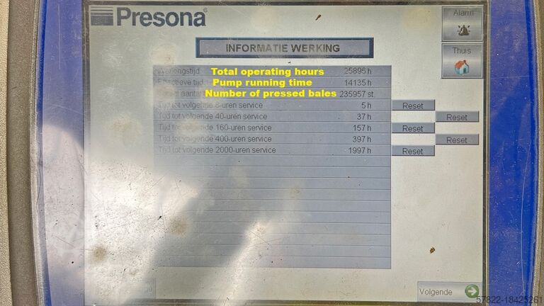 Ballenpresse mit 8-fach Kreuzabbindung Presona AB LP 80 VHK 1