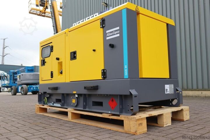 Generator set Atlas Copco QAS 40 ST3 Valid inspection, Diesel, 40 kVA