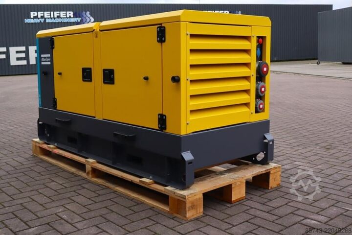 Generator set Atlas Copco QAS 40 ST3 Valid inspection, Diesel, 40 kVA