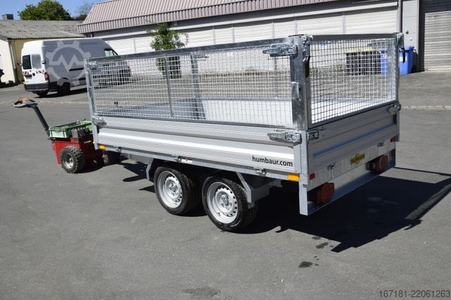 Anhänger HUMBAUR HUK 272715 Kipper mit Gitteraufsatz, FlexEPumpe