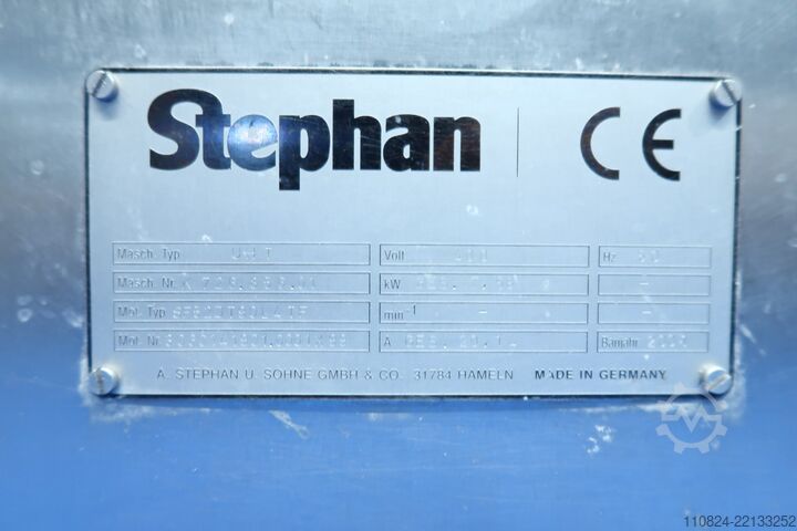 Labor-UHT-Anlage für Schmelzkäse Stephan UHT VM/CR 44