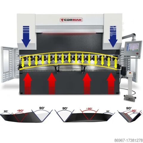 Press brake CORMAK CNC SERVO ELITE 125×2500 DA-58T