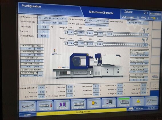 Spuitgietmachines - meerkleurig Haitian Haitian ZE 1200III-300-V80 + Hilectro XTD-1100ID, 2021
