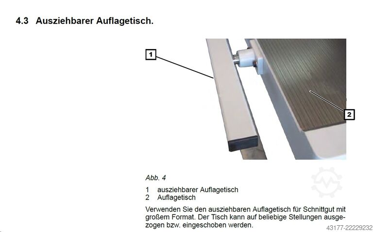مقص صفائح (مقص لوحي) SCHRÖDER - FASTI HS 2000 x 1,25 + ELGO Hinteranschlag