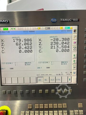 Centro de torneamento e fresagem CNC FANUC 160i DMG Gildemeister Sprint 42 - linear inkl. Stangenlader