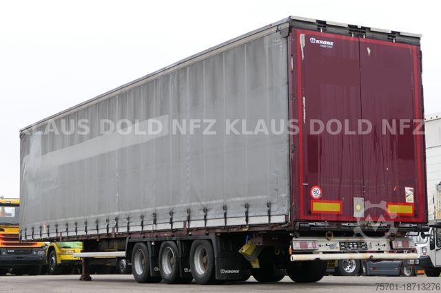 Treler separa terbuka dengan kanvas KRONE Pritsche Plane XL MegaLiner BWP Edscha Bordwände