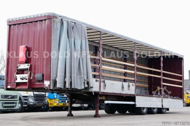 Treler separa terbuka dengan kanvas KRONE Pritsche Plane XL MegaLiner BWP Edscha Bordwände