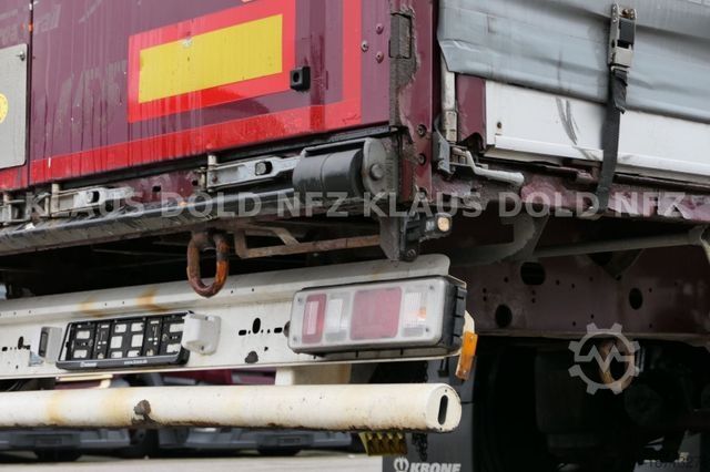 Treler separa terbuka dengan kanvas KRONE Pritsche Plane XL MegaLiner BWP Edscha Bordwände