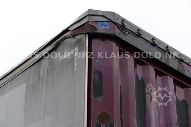 Treler separa terbuka dengan kanvas KRONE Pritsche Plane XL MegaLiner BWP Edscha Bordwände