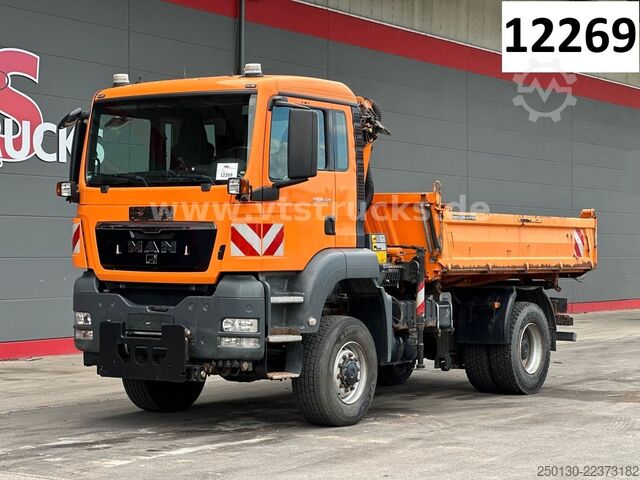 کامیون کمپر سه طرفه MAN TGS 18.320 4x4 BL Meiller-DSK,Palfinger PK7001-K