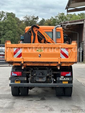 کامیون کمپر سه طرفه MAN TGS 18.320 4x4 BL Meiller-DSK,Palfinger PK7001-K