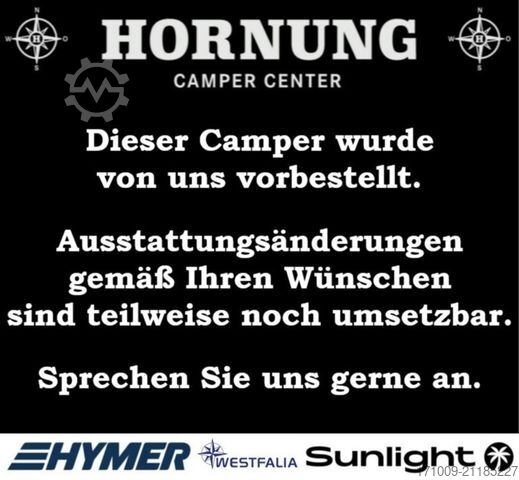 קמפרוואן HYMER/ERIBA Eriba Car 600 12 Navi Dieslheizung Leder
