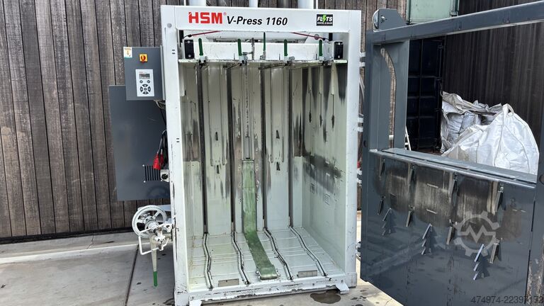 Rúllupressa úrgangspressa textílpressa HSM V-Press 1160 Plus