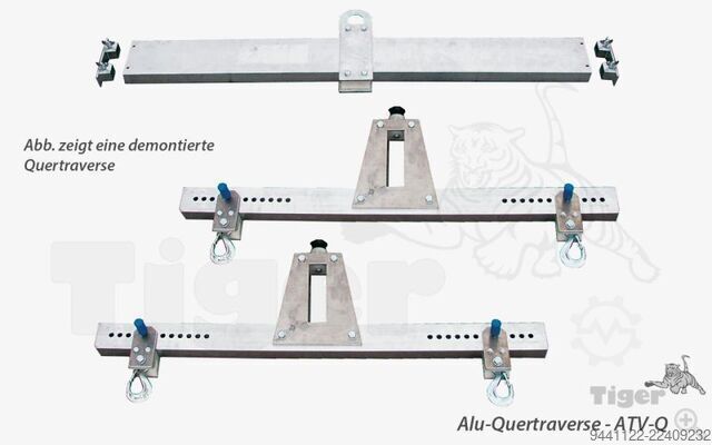 Traverse voor kraanbediening, draagvermogen 3000 kg Tiger Hebezeuge ATV-Q-3-3x3