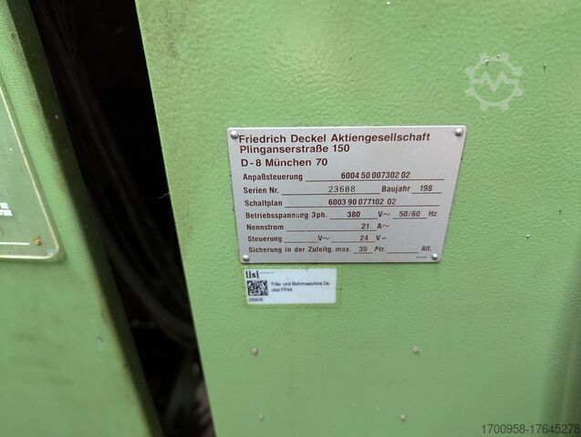 Fresadora Friedrich Deckel FP4A
