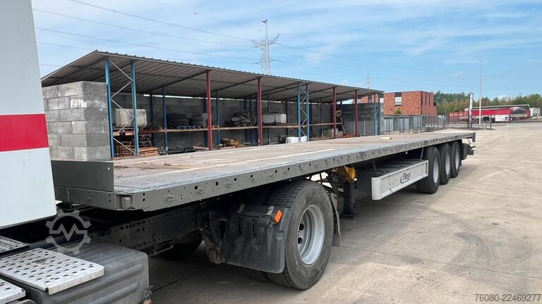 Flatbed FLIEGL SDS350 (ROR AXLES / DRUM BRAKES / FREINS TAMBOURS)