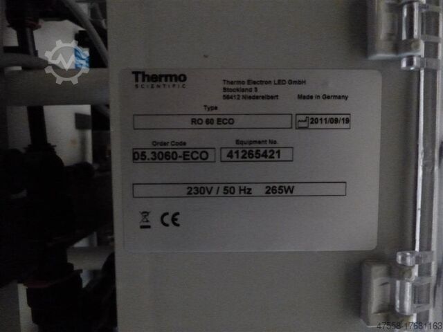 نظام التصفية - نظام التناضح Thermo Fisher Scientific RO 60 ECO
