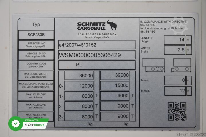 Semiremorcă frigorifică SCHMITZ CARGOBULL SKO FP 60 Carrier Vector 1550