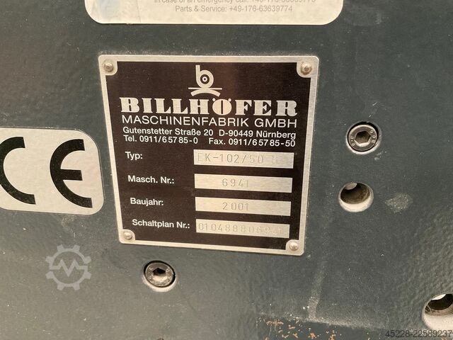 Dispersionslamineringsmaskin Billhöfer EK 102-50