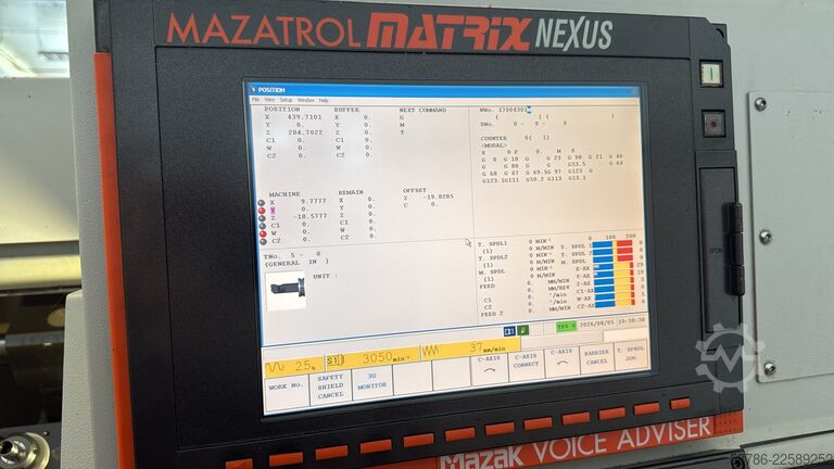 CNC-svarv MAZAK Nexus QTN 200II MSY