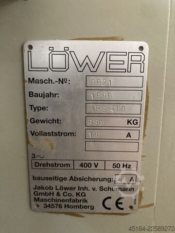 বার গ্রাইন্ডিং মেশিন Loewer HBS 400