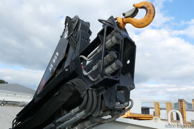 Furgón volquete MAN 8.220 TGL BB, Hiab 055 BS-2, Greifer, AHK, Funk