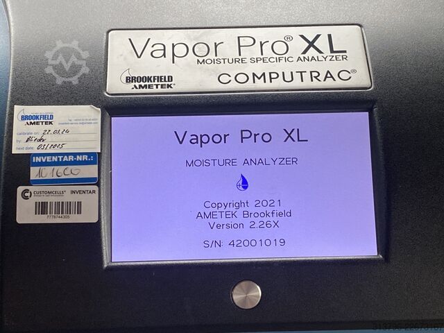 Medidor de humedad - Computrac Brookfield Ametek Vapor Pro XL
