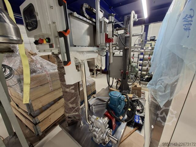 מכונת מילוי חביות Boloni Afvullijn voor 200L Vaten ATEX Boloni 200L Filling Machine ATEX