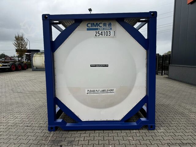 Säiliön säiliö CIMC 20FT ISO, 25.050L / 1-COMP / 3 BAFFELS / T11 / ...