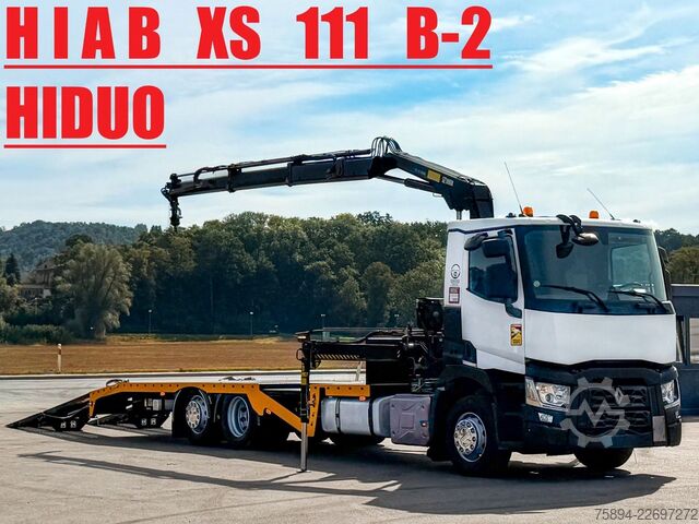 Tow truck RENAULT T 380 Abschleppwagen 8,00 m HIAB 111 B-2 + FUNK