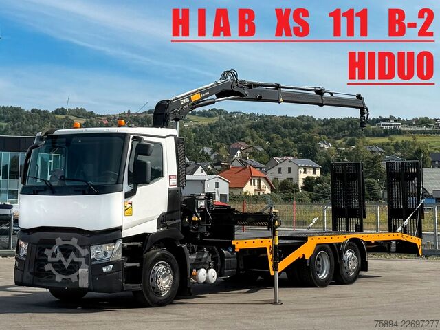 Truck mounted crane RENAULT T 380 Abschleppwagen 8,00 m HIAB 111 B-2 + FUNK