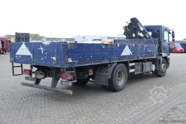 Camión de plataforma MAN 18.280 TGM 4x2, Hiab 099B-1Hiduo, Funk, Klima