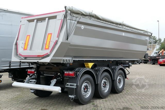 Semi-reboque basculante MEGA MNW, Stahl, Hardox, 25m³, SAF, Luft-Lift, Plane