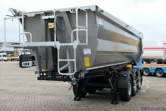 Semi-reboque basculante MEGA MNW, Stahl, Hardox, 25m³, SAF, Luft-Lift, Plane